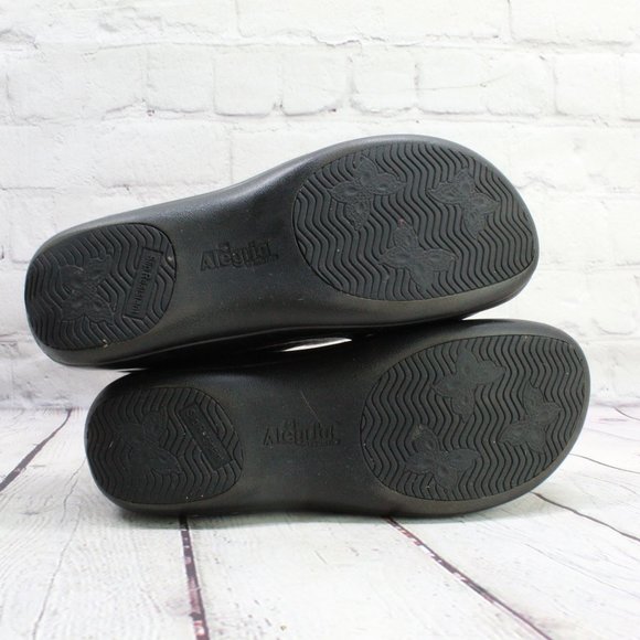 ALEGRIA Kaitlyn Black Snake Skin Texture Embossed Shoes US 9.5-10 / 40 - Picture 9 of 9